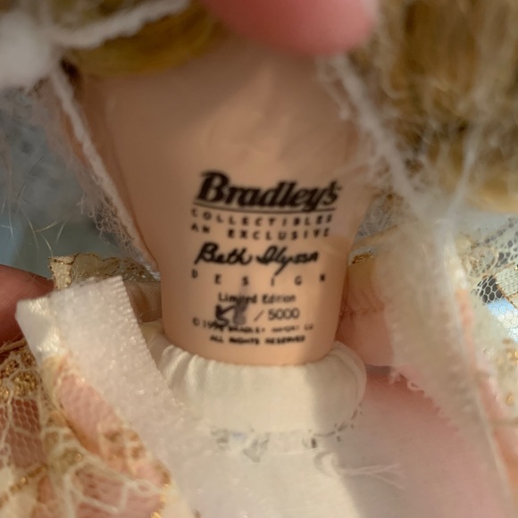 BRADLEYS DOLLS LIMITED EDITION VINTAGE NIB BEAUTIFUL PORCELAIN FAIRY GODMOTHER - Picture 6 of 10
